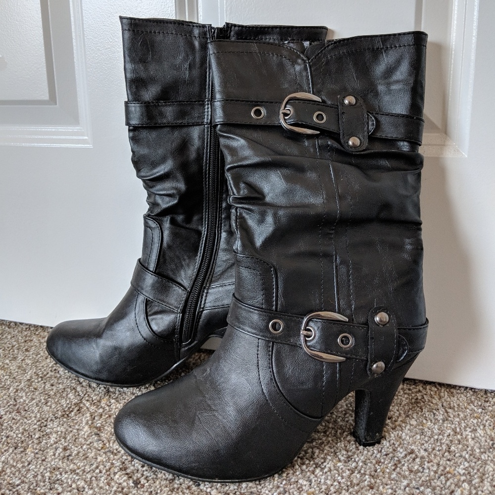 Black boots